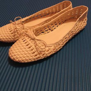 Zara openwork girls ballet flats